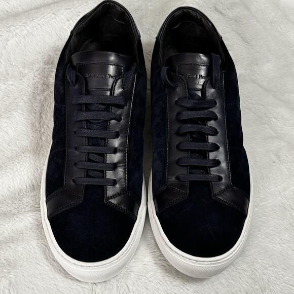 To Boot New York Leather Suede sneaker Navy Blue Men's Size 11.5 NWOB BoxC - Picture 1 of 11